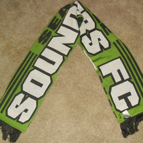 Seattle Sounders MLS Soccer Adidas Adult size Winter Scarf New - Picture 2 of 3